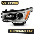 Halogen Headlight with Bulb for GMC Acadia (2017–2019) Chrome Driver