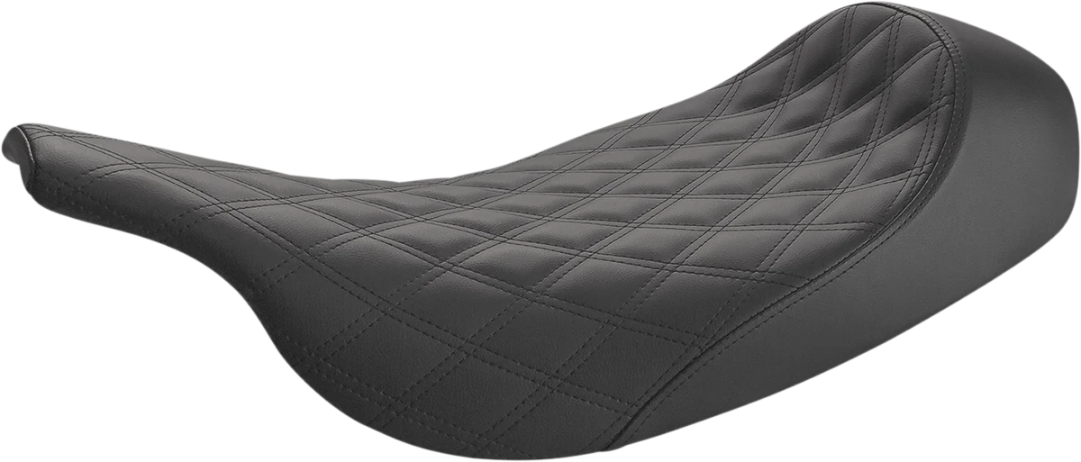 Saddlemen Renegade Solo Seat for Harley FL (1997–2007) - Lattice Stitched - Black