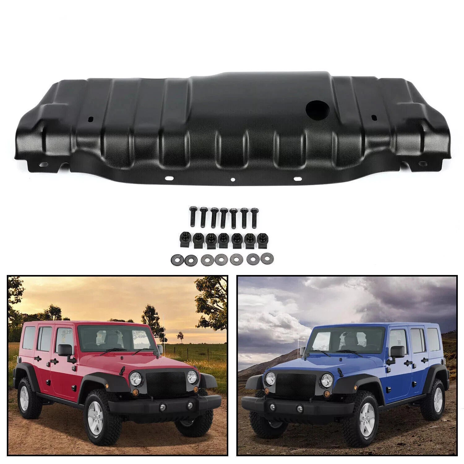Front Bumper Skid Plate for Jeep Wrangler JK (2007–2018) Rubicon 10th Anniversary