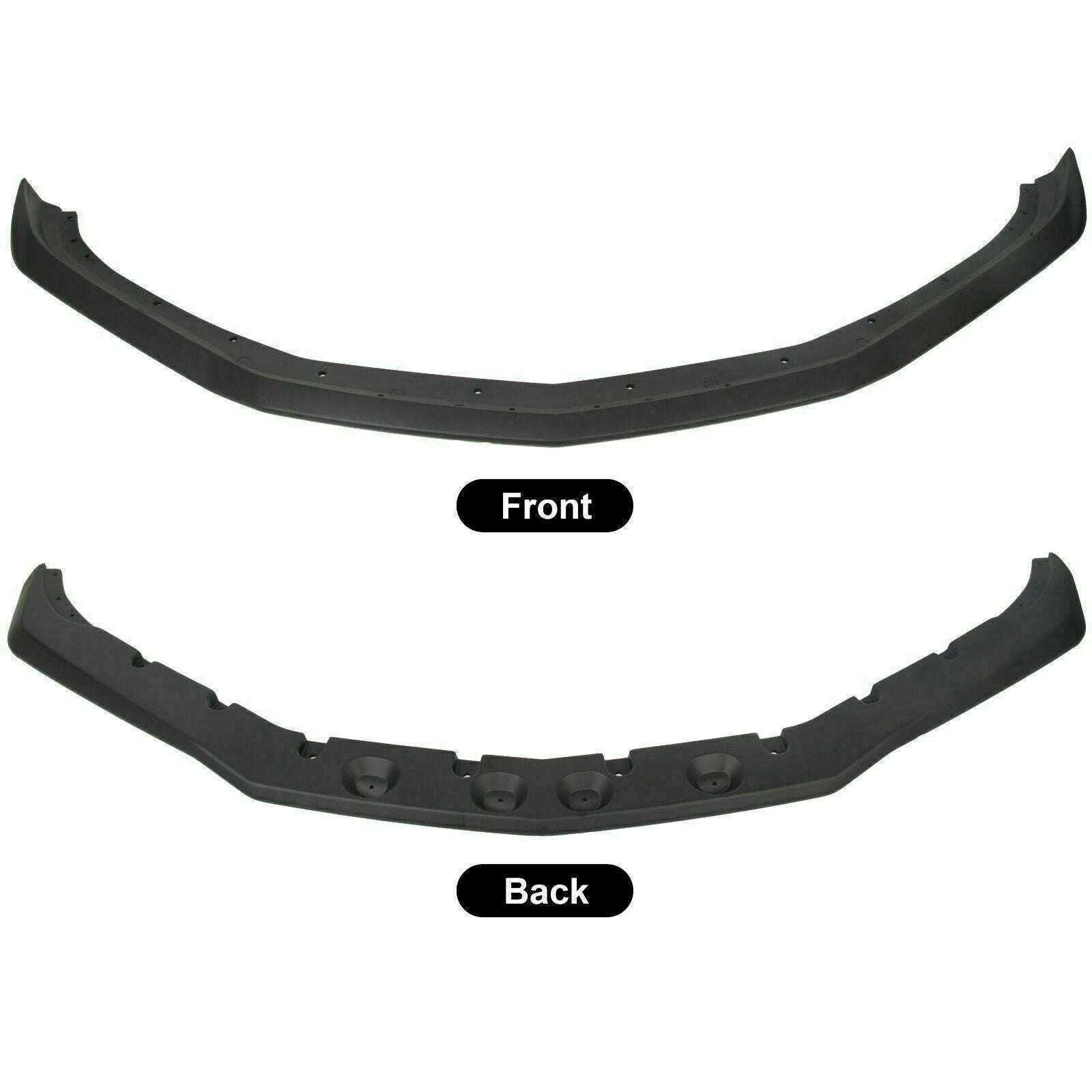 Front Bumper Spoiler Lip for Chevy Camaro SS V8 (2016–2024) Tinted Matte Black