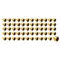 60 x Gold Engine Bolt Caps for Harley Heritage Softail Breakout Dyna FXD