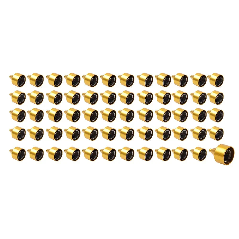 60 x Gold Engine Bolt Caps for Harley Heritage Softail Breakout Dyna FXD