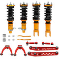 Set of 4 Coilovers & 6 Control Arms for Honda Civic (1996–2000)
