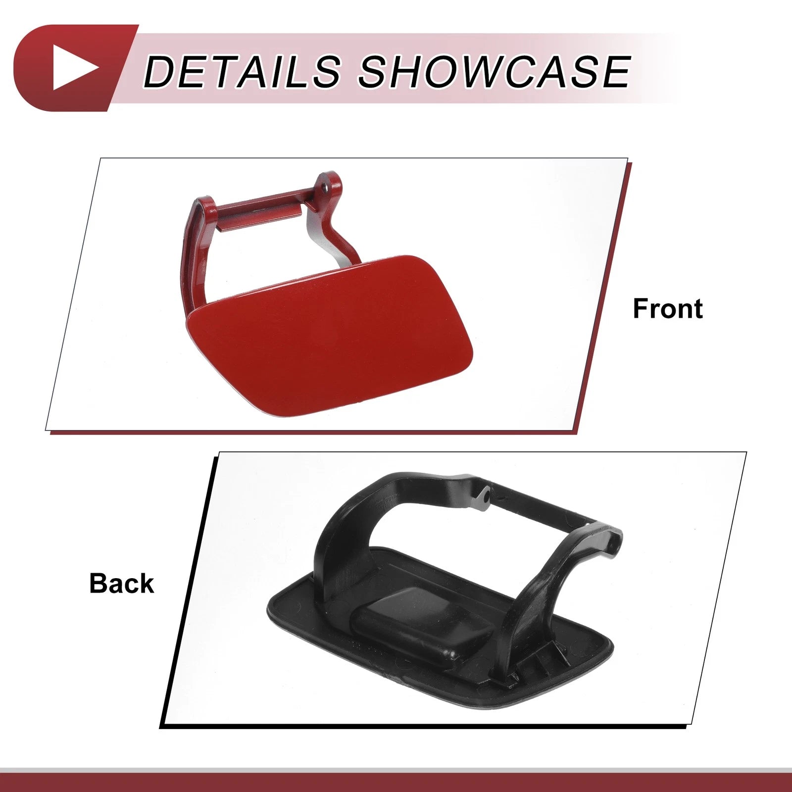 Front Right Washer Nozzle Cover Cap No. 8T0955276B for Audi A5 (2012–2017) Red