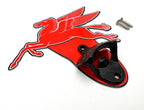 Metal Wall Mount Gas Oil Sign Bottle Opener for Pegasus Mobiloil  (—)