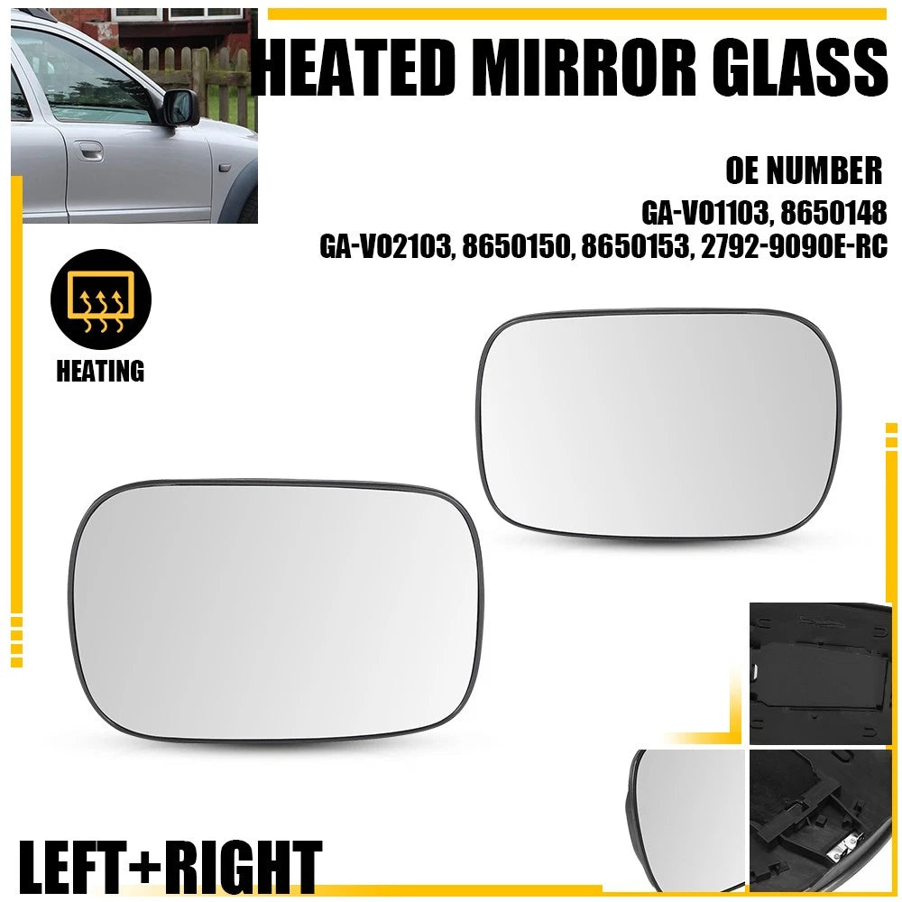Heated Mirror Glass Assembly for Volvo XC70 XC90 (2003–2006)