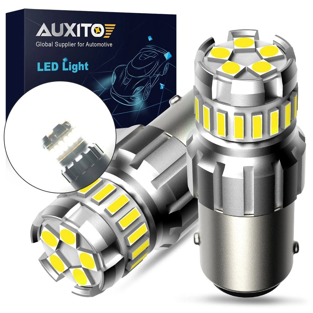 AUXITO LED Turn Signal Parking Light Bulb P21W 115 7506 BA15S for Car