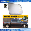 Right Side Heated Mirror Glass with Turn Signal for Toyota Sequoia (2008–2017)