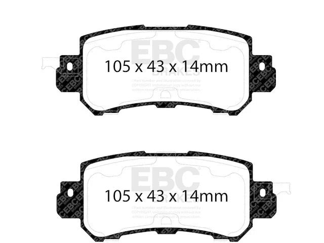 Rear Brake Pad Set for Mazda CX-5 (2013–2015) CP463ZT