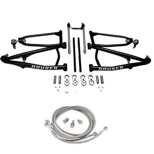 Houser Long Travel A-Arms + Brake Lines for Yamaha YFZ450R (2009–2023)