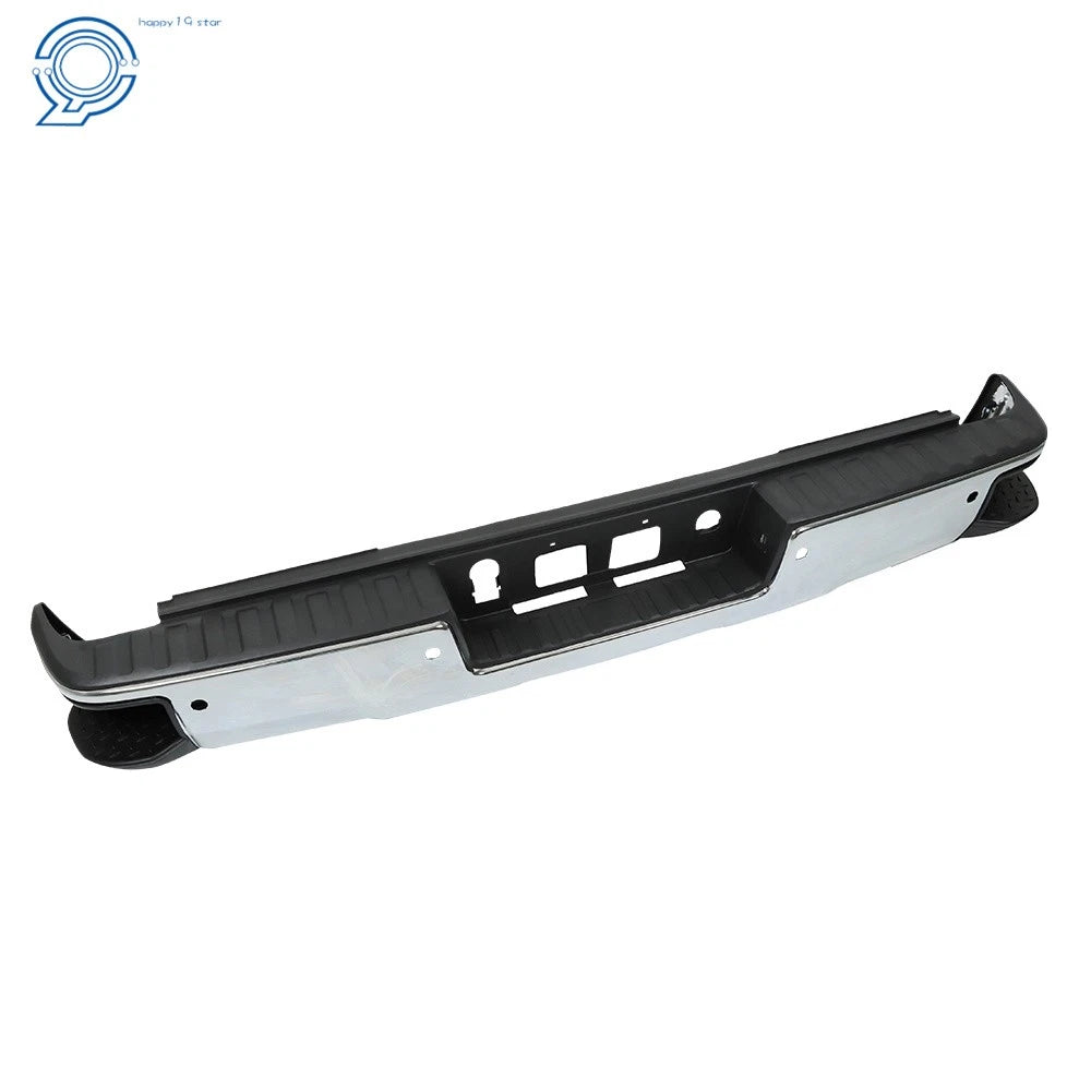 Steel Chrome Rear Bumper Assembly for Chevy Silverado/GMC Sierra 1500 (2014-2018)