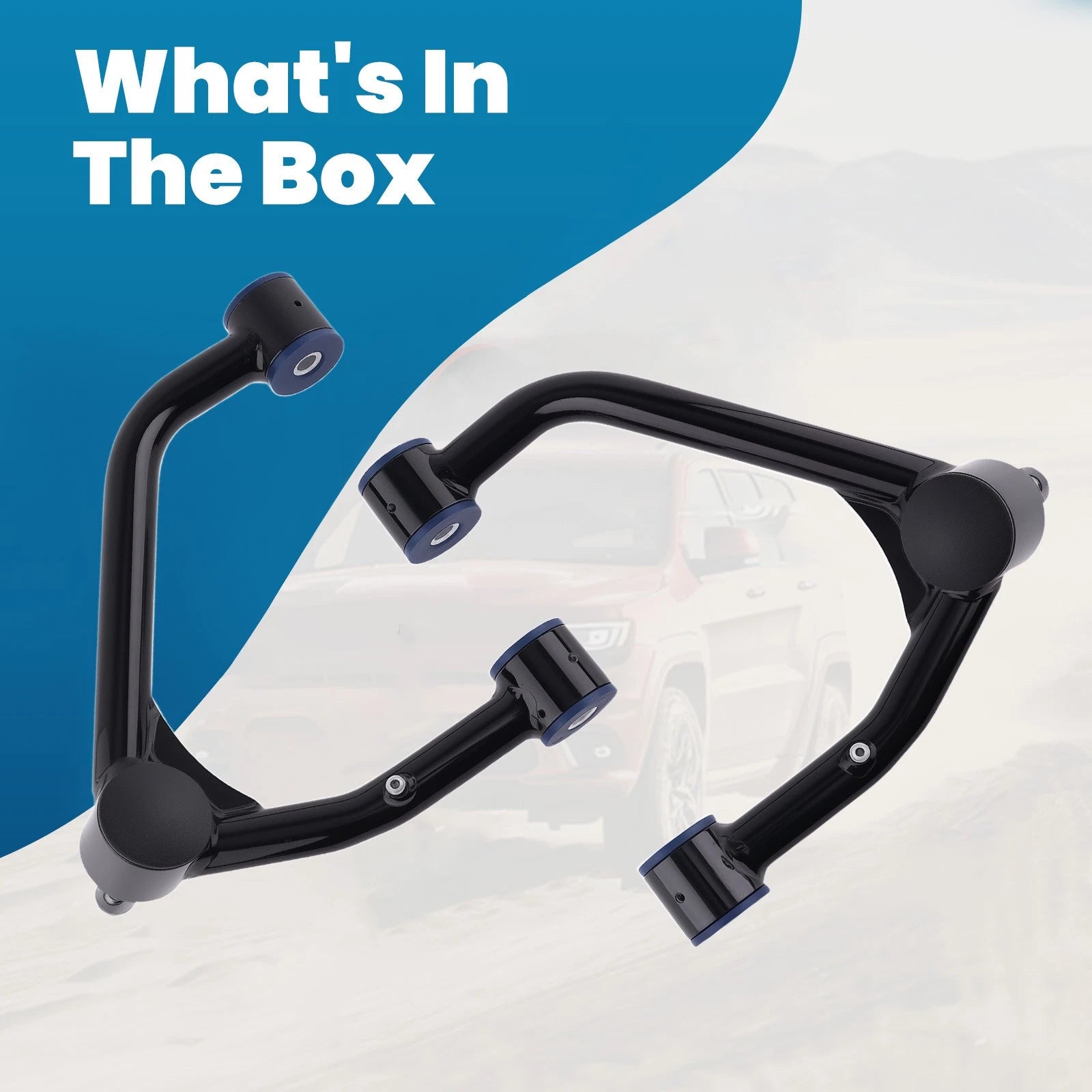 2X Upper Control Arms Suspension Lift Kit for Chevy Silverado (2007–2018)