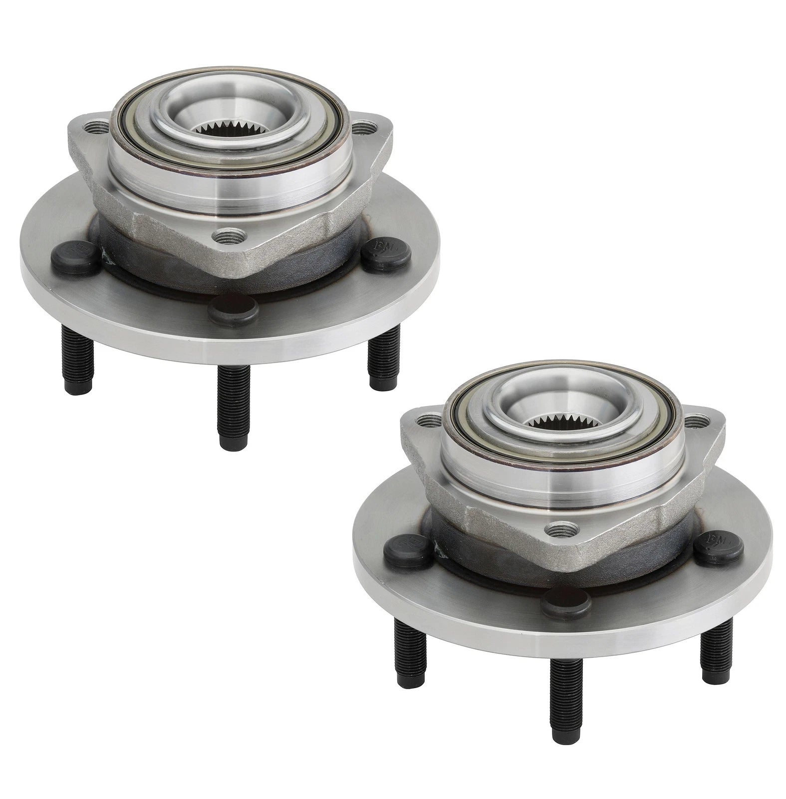 Set of 2 Front Moog Wheel Bearing Hub Kit for Dodge Mitsubishi (2WD)