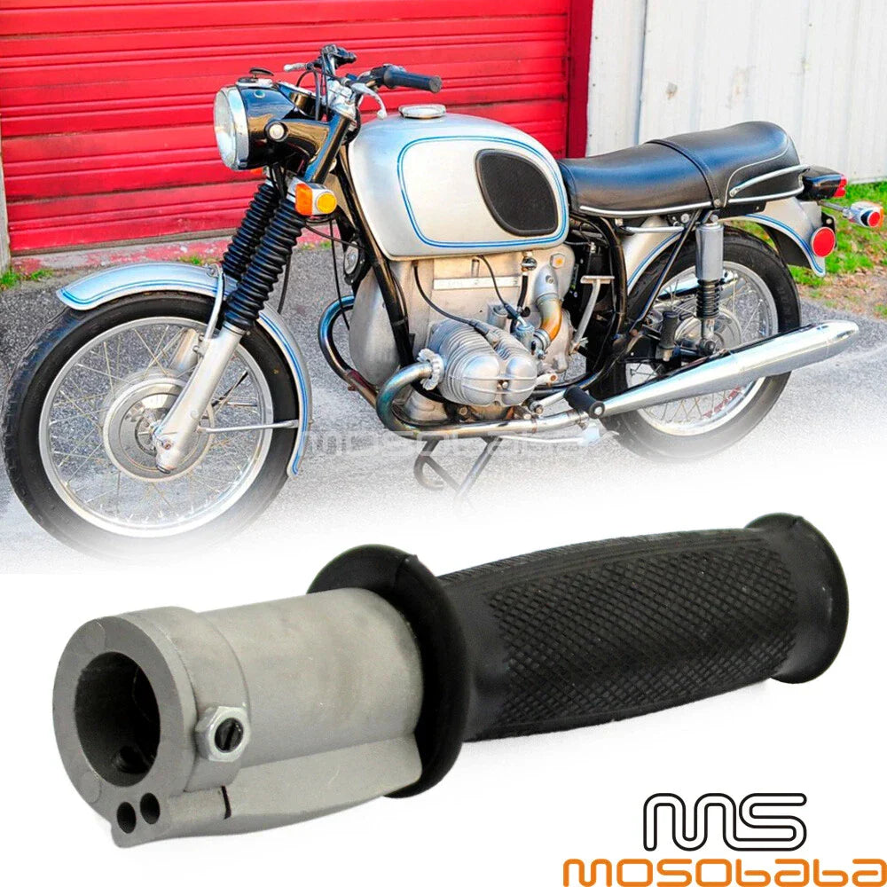 Aluminum Handlebar Grip Throttle Grips for BMW R50 R1 R12 R71 (1950-1970)