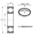 Deep Groove Ball Bearing 6813VV for Scooter Skateboard Wheel (P0 65x85x10mm)