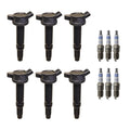Set of 6 Ignition Coils & Spark Plugs for Ford Escape Fusion (2005–2012)