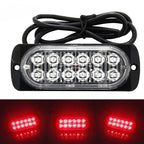 12LED Off-road Safety Urgent Working Fog Red Light Lamp for Cars