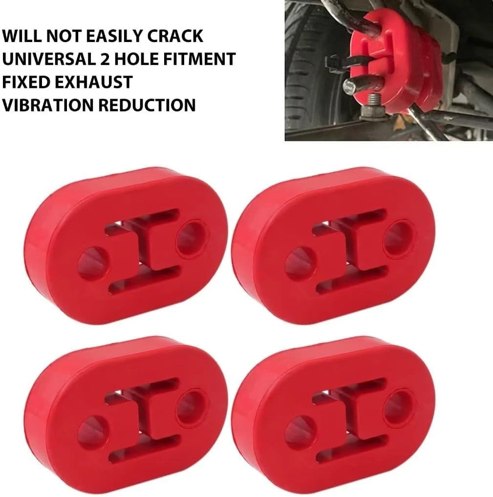 Set of 4 Rubber Exhaust Tail Pipe Mount Bracket Hanger Bushing Insulator for