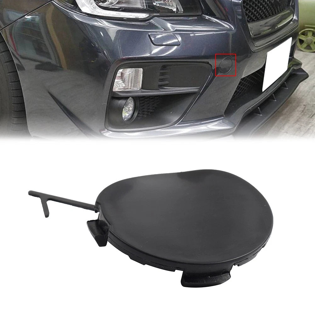 Front Tow Eye Bumper Cover Cap for Subaru WRX STI (2015–2017) Unpainted Black