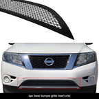 Lower Bumper Grille Insert for Nissan Pathfinder (2013-2016) Black Mesh
