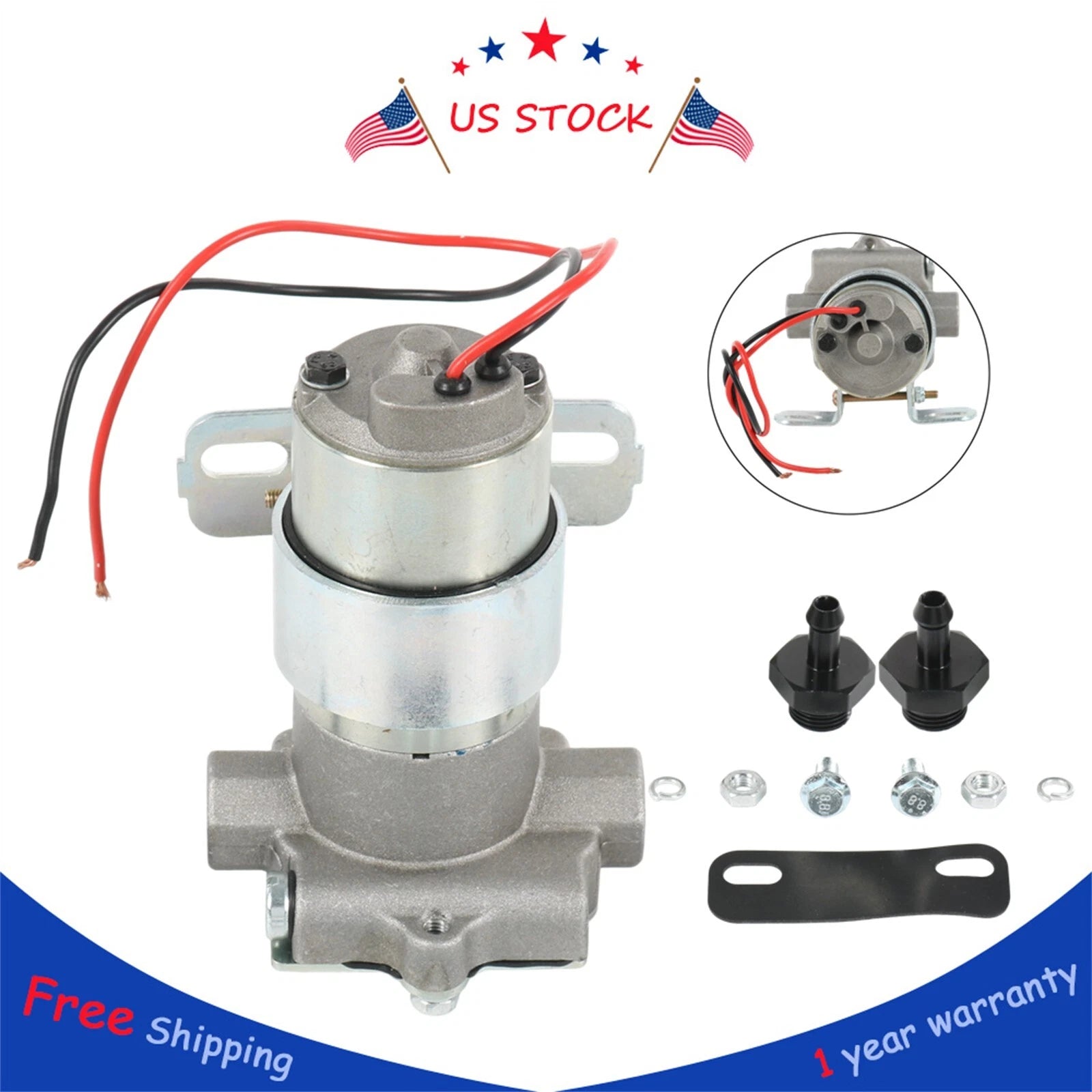High Flow Electric Fuel Pump for Holley Demon Carburetor (Universal)