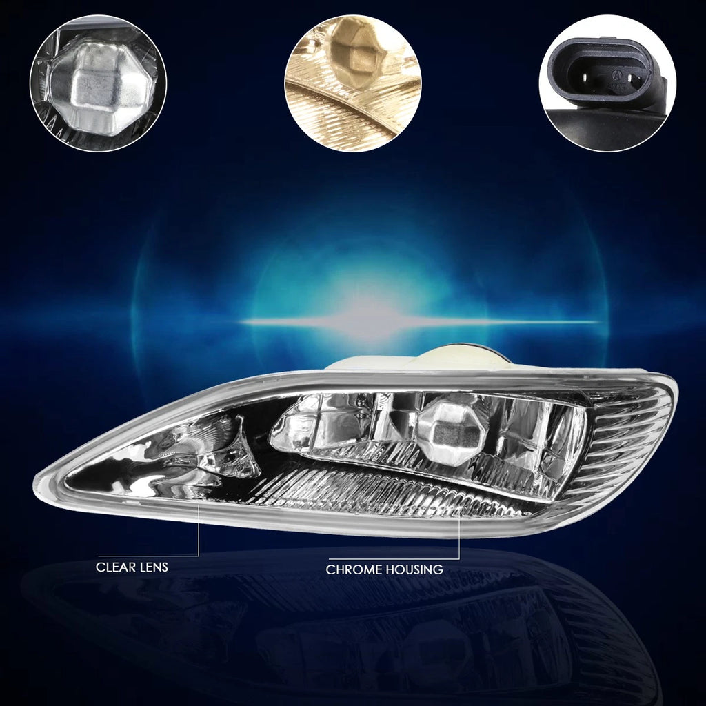 Clear Lens Front Bumper Fog Lights for Camry/Solara/Corolla (2002–2008)