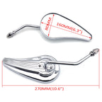 Chromed Custom Aluminum Mirrors for Harley Sportster FXE FXSB FXWG (1971–2023)