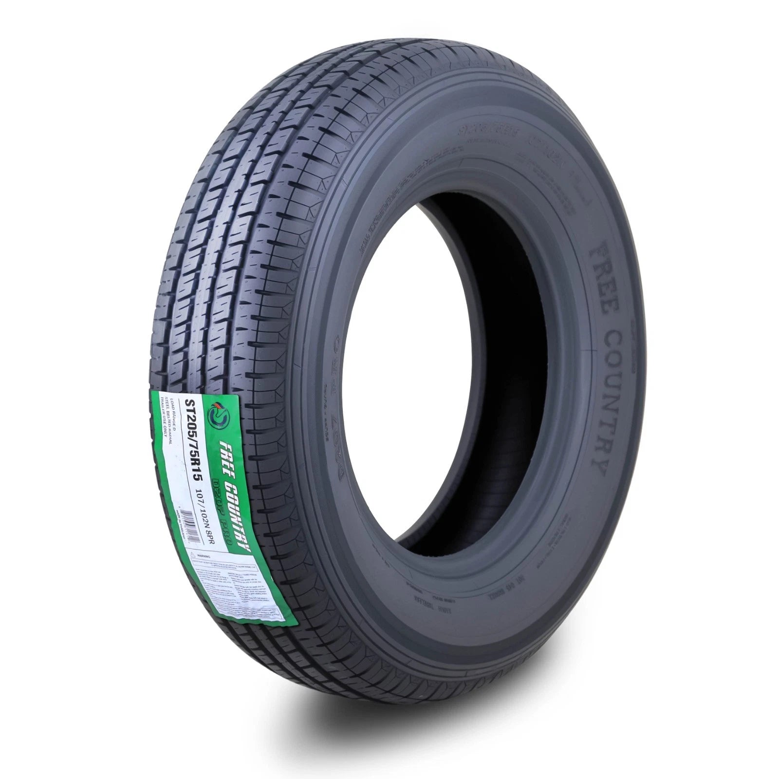 ST205/75R15 Trailer Tire 8PR LR D with Scuff Guard for Free Country