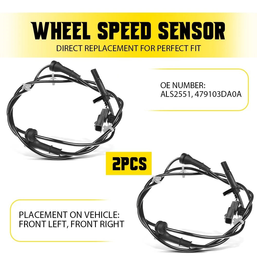 ABS Wheel Speed Sensor Pair for Nissan Sentra (2013–2019)