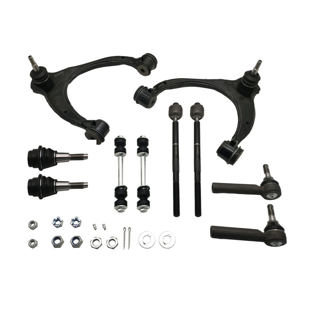 Set of 10 Front Upper Control Arms Tie Rods for Yukon Silverado Sierra 1500 (2014–2019)
