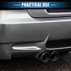 2 Pcs Exhaust Tip Tail Pipe for BMW 328i 325i E90 (2007–2010) Silver Tone