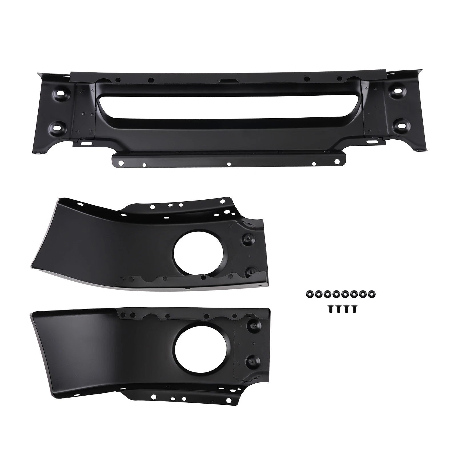 Front Bumper Face Bar for Ford F-150 (2006–2008) Steel Black Direct Replace