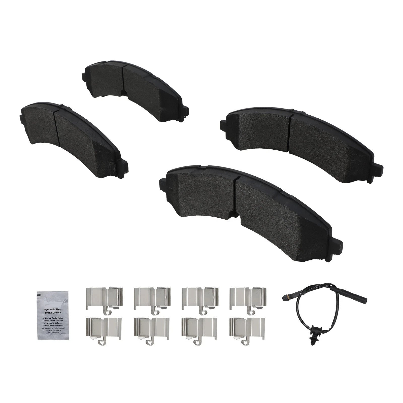 Set of 4 Front Brake Pads for Chevy Silverado 2500 3500 HD (2020–2024) P2250 D2250