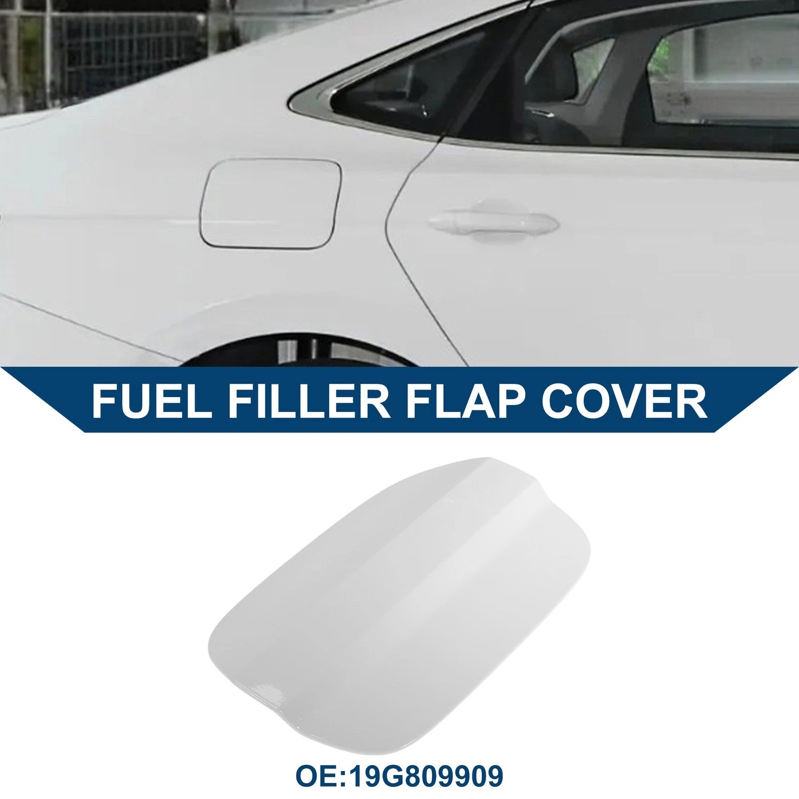 Fuel Tank Door Cap for Volkswagen Jetta A4 (1999–2005) - White Filler Flap Cover