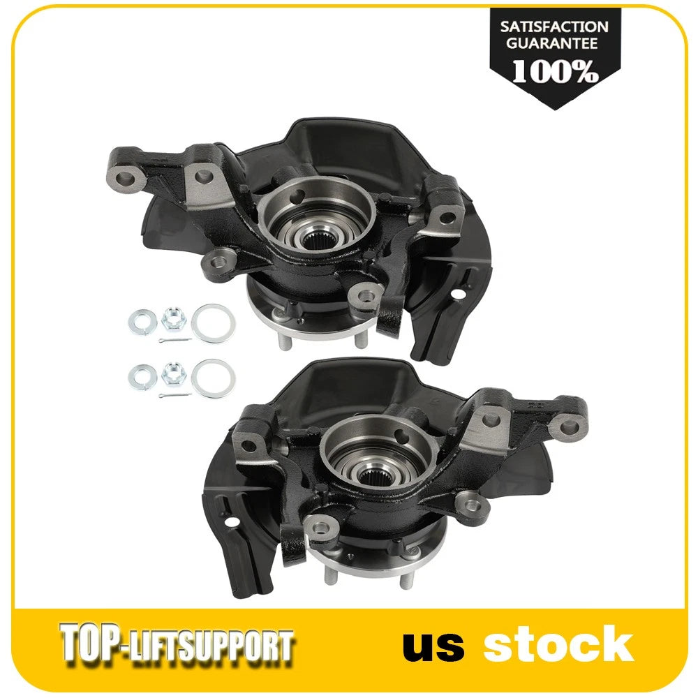2X Front Steering Knuckle Wheel Bearing Hub for Hyundai Sonata (2011)