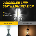 H4 9003 LED Bulb for Motorcycle (6000K White Hi/Lo Beam)