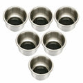 12 Pack Stainless Steel Cup Drink Holder with Drain for Marine Boat RV Camper