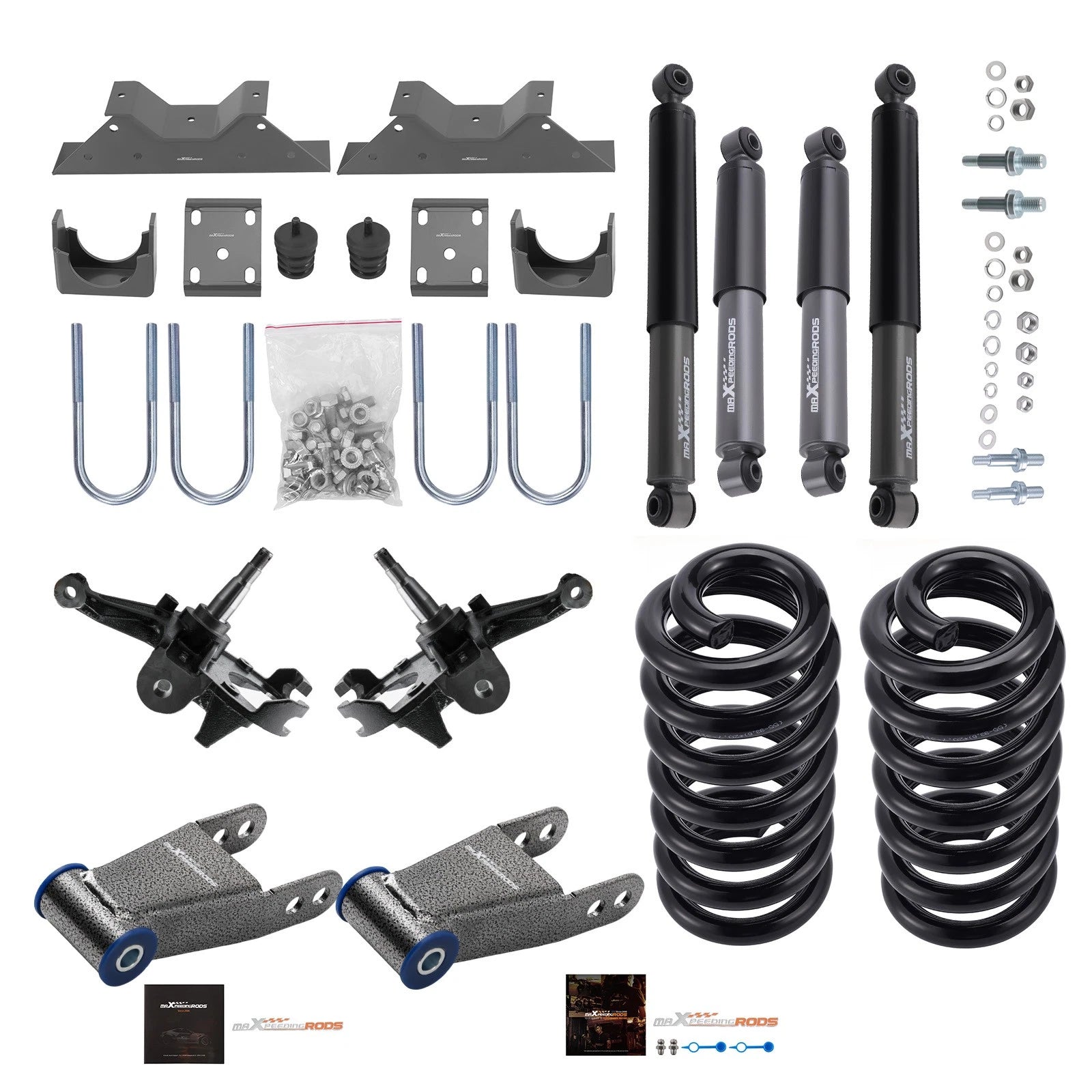 Drop Shock Kit 5" Front 7" Rear for Chevrolet C10 GMC C15 2WD (1973–1987)