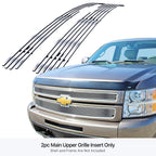 Upper Stainless Steel Billet Grille Insert for Chevy Silverado 1500 (2007-2013)