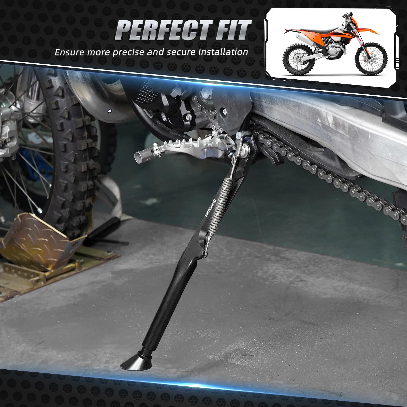 Adjustable Side Stand Kickstand for KTM 150-500 XC-W XCF-W EXC F (2024–2025)