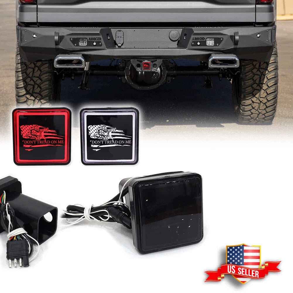LED Brake DRL Trailer Hitch Light for 2" Towing & Hauling