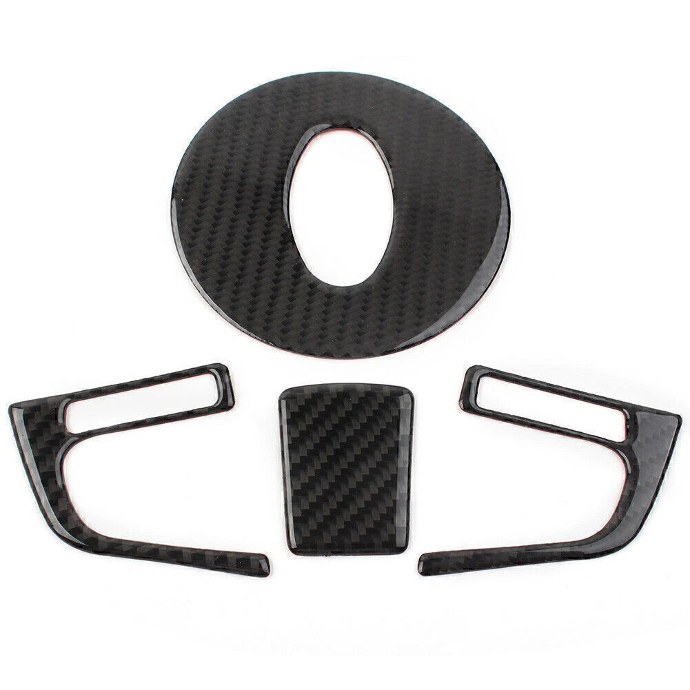 Set of 4 Carbon Fiber Steering Wheel Covers for Subaru Forester (2013–2018)