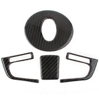 Set of 4 Carbon Fiber Steering Wheel Covers for Subaru Forester (2013–2018)