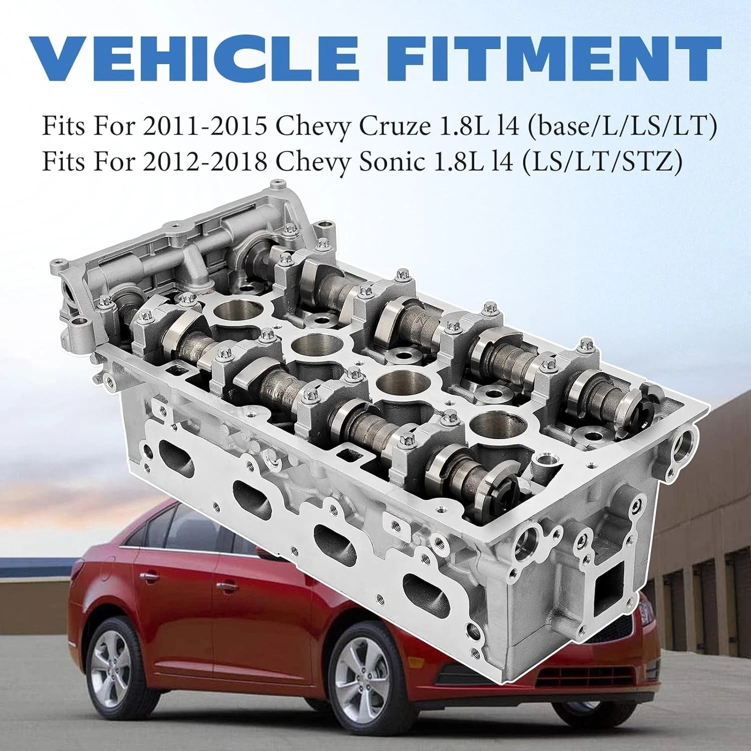 Cylinder Head 55568116 for Chevy Cruze Sonic (2011–2018) 1.8 DOHC Dual VVT