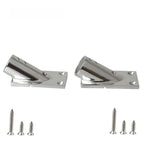 316 SS Rectangular Hand Rail Base for Yachts Boats (Fits 22mm 25mm Pipes)