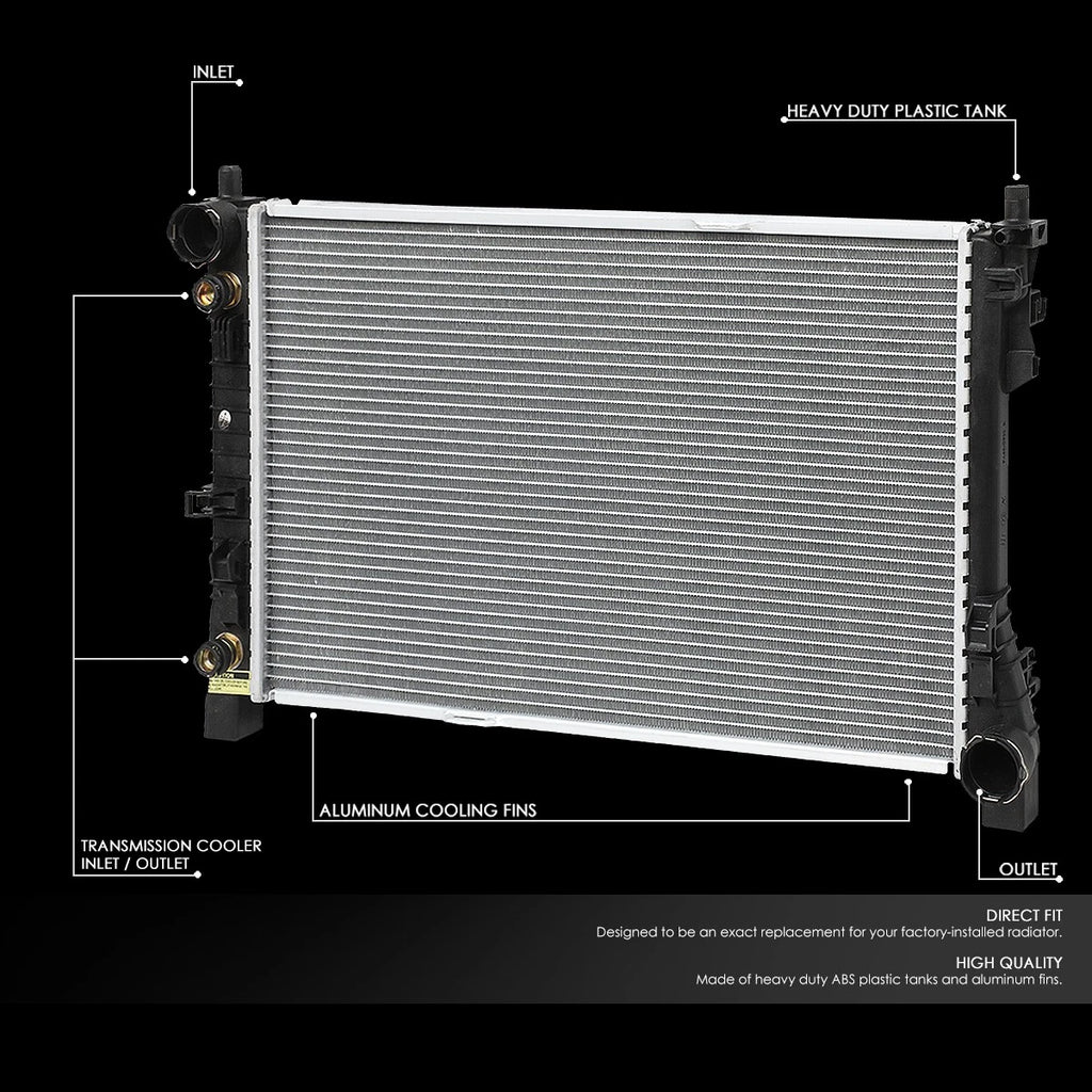 Full Aluminum Core Replacement Radiator for Mercedes C-Class SLK (2001–2008) DPI-2337