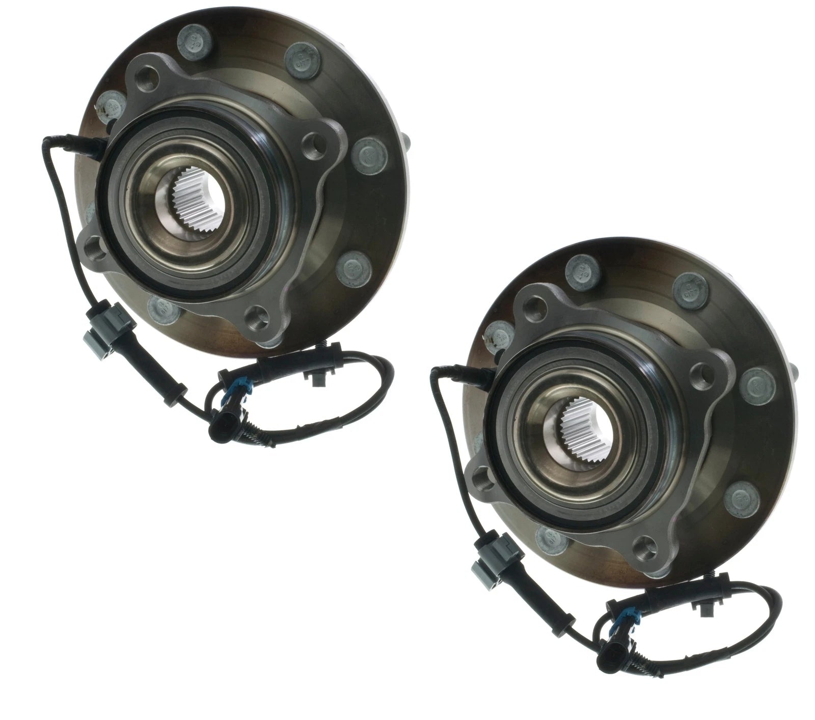 Set of 2 Front Moog Wheel Bearing Hub Assemblies for Chevy GMC Sierra 3500 HD (2007–2019)