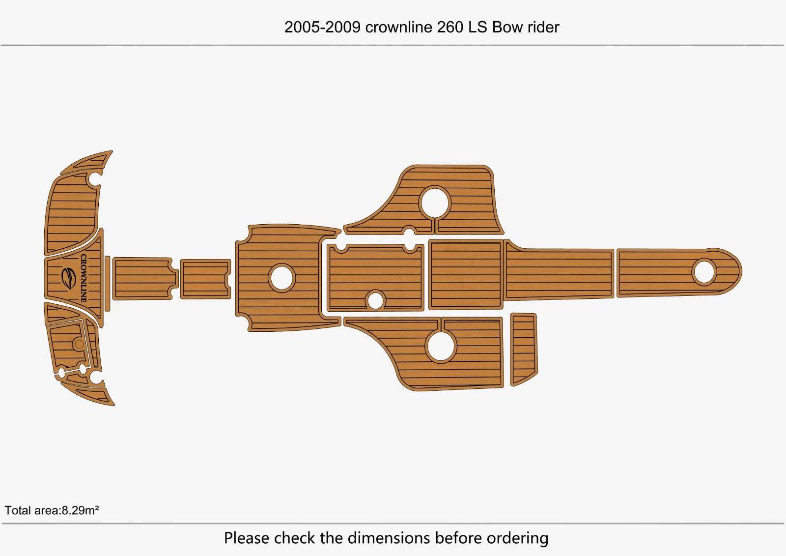 EVA Foam Flooring Mat for Crownline 260 LS (2009)