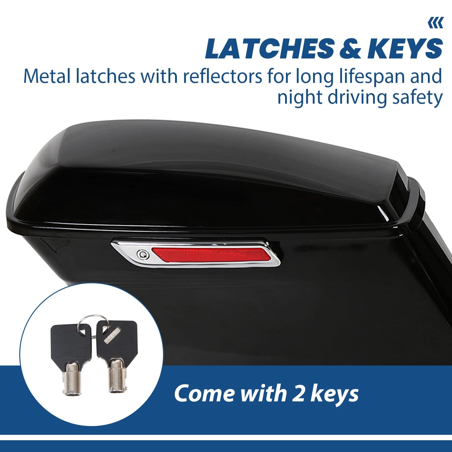 Stretched Extended Saddle Bags with Conversion Brackets for Harley Heritage Softail