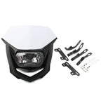 Universal Headlight Fairing for Supermoto Dirt Bike - White